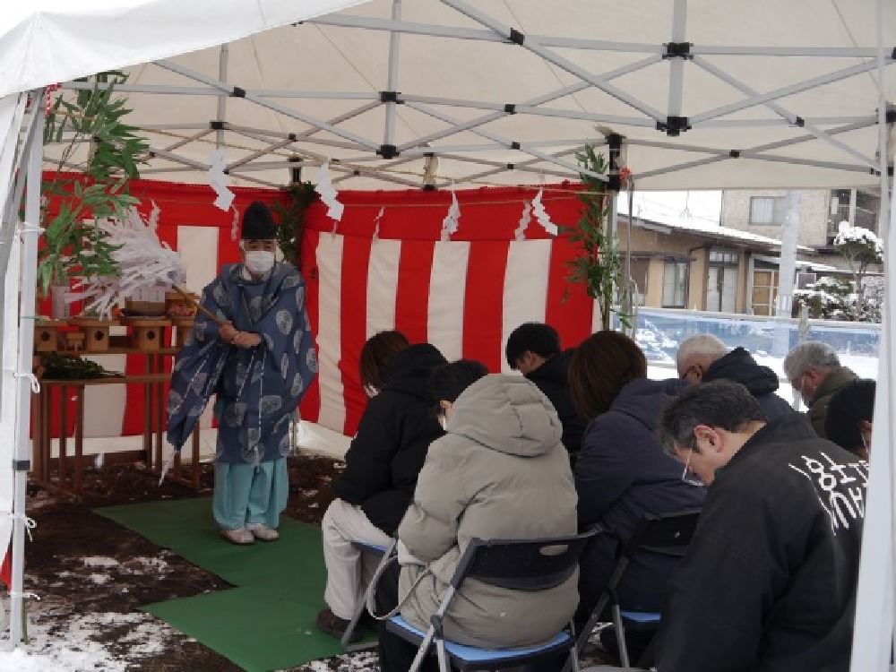 地鎮祭が執り行われました。